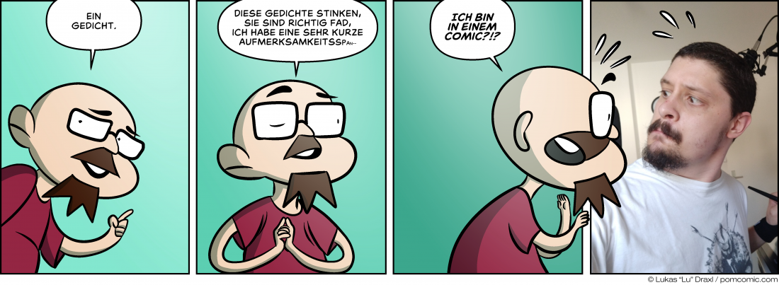 Piece of Me. Ein Webcomic über schlechte Gedichte und eine fehlende vierte Wand.