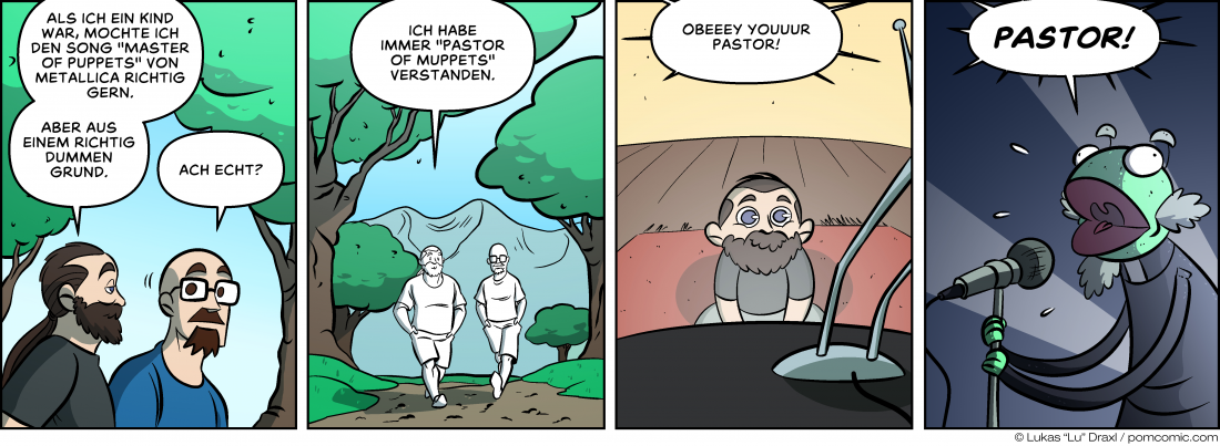 Piece of Me. Ein Webcomic über falsch verstandene Texte in Metallica-Songs.