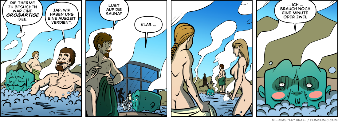 Piece of Me. Ein Webcomic über wohlverdiente Pausen und Thermenbesuche.