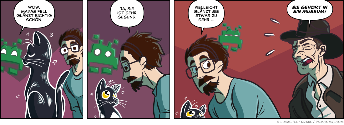 Piece of Me. Ein Webcomic über glänzendes Fell und Archäologen.
