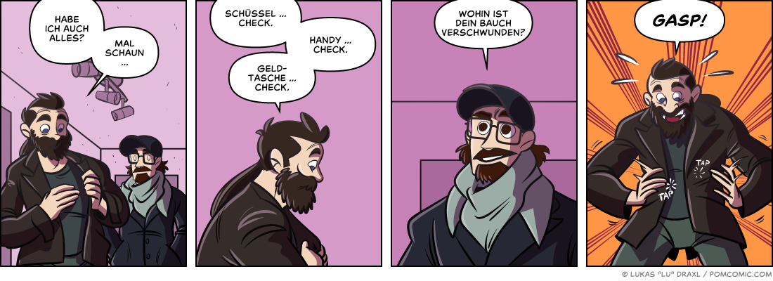 Piece of Me. Ein Webcomic über doppeltes Prüfen und fehlende Wampen.