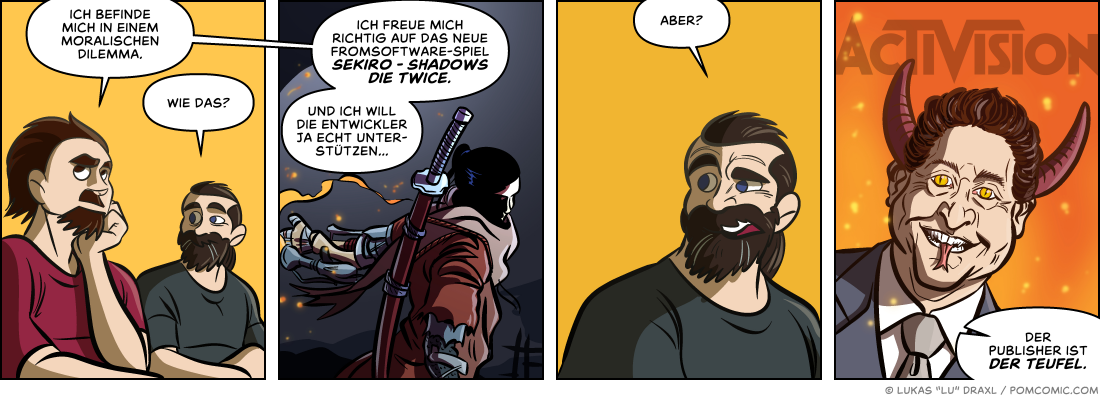 Piece of Me. Ein Webcomic über großartige Spiele und miese Publisher. #firebobbykotick