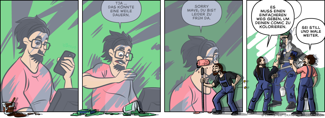 Piece of Me. Ein Webcomic über sehr ineffiziente Koloriertechniken.