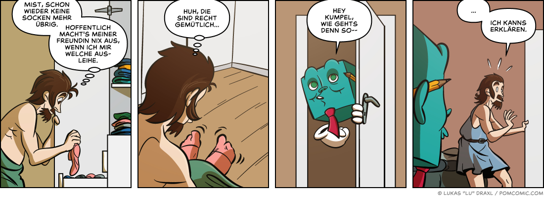 Piece of Me. Ein Webcomic über angenehme Socken und andere Kleider.