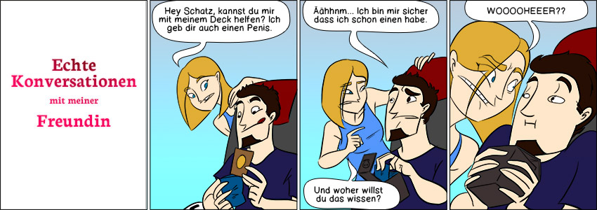 Piece of Me. Ein Webcomic über seltsame Konversationen. PENIS!