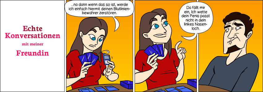Piece of Me. Ein Webcomic über die seltsamen Wetten die meine Freundin gerne eingeht.