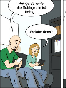 Piece of Me. Ein Webcomic über gefährliche LAN-Parties und fragwürdige Slogans.