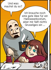 Piece of Me. Ein Webcomic über kreative Halloweenkostüme und The Fappening.