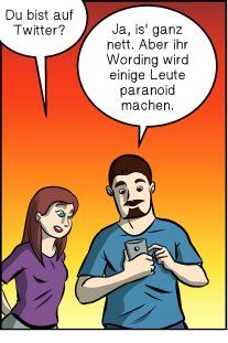 Piece of Me. Ein Webcomic über Twitter und Follower-bedingte Paranoia.