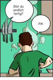 Piece of Me. Ein Webcomic über Essensmasken und richtig blöde Ideen.