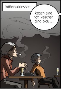 Piece of Me. Ein Webcomic über schlechte Poetik und plötzliche Unterbrechungen.