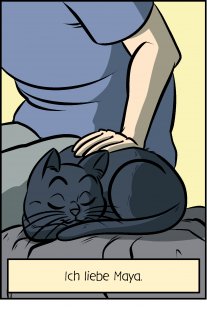 Piece of Me. Ein Webcomic über anhängliche Katzen und nachtaktive Spielereien.