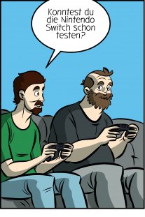 Piece of Me. Ein Webcomic über die Switch und ihre winzigen Controller.