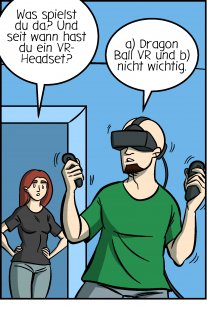 Piece of Me. Ein Webcomic über schlechte Ideen für VR-Spiele.