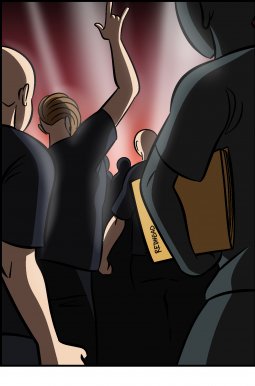 Piece of Me. Ein Webcomic über falsche Band-Tshirts und epische Kämpfe.