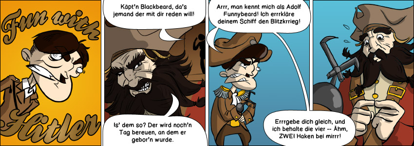 Piece of Me. Ein Webcomic über furchterregende Piraten und Blackbeard.