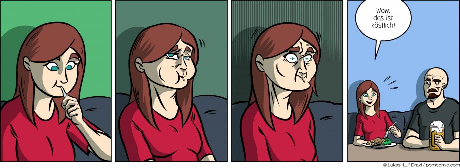 Piece of Me. Ein Webcomic über angeekelte Mimik und unerwartete Aussagen.