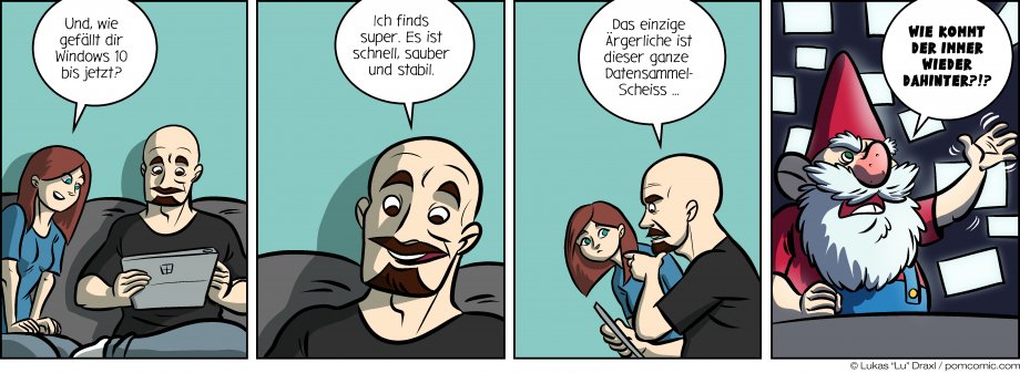 Piece of Me. Ein Webcomic über ein neues Windows und Microsoft's kleine Helfer.