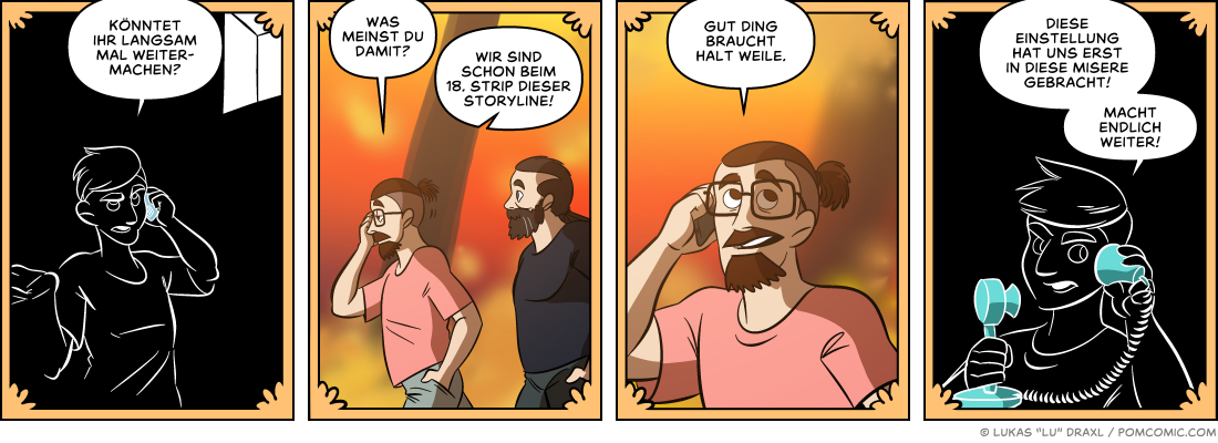 Piece of Me. Ein Webcomic über langsames Pacing und ein Mangel an Geduld.