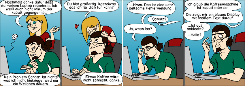 Piece of Me. Ein Webcomic über die Dinge die meine Freundin so kaputtkriegt.