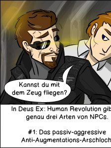 Piece of Me - Ein Webcomic über Deus Ex: Human Revolution und seine NPCs.